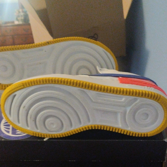 Nike Women's White, Red, and Yellow Sneakers - Picture 8 of 8